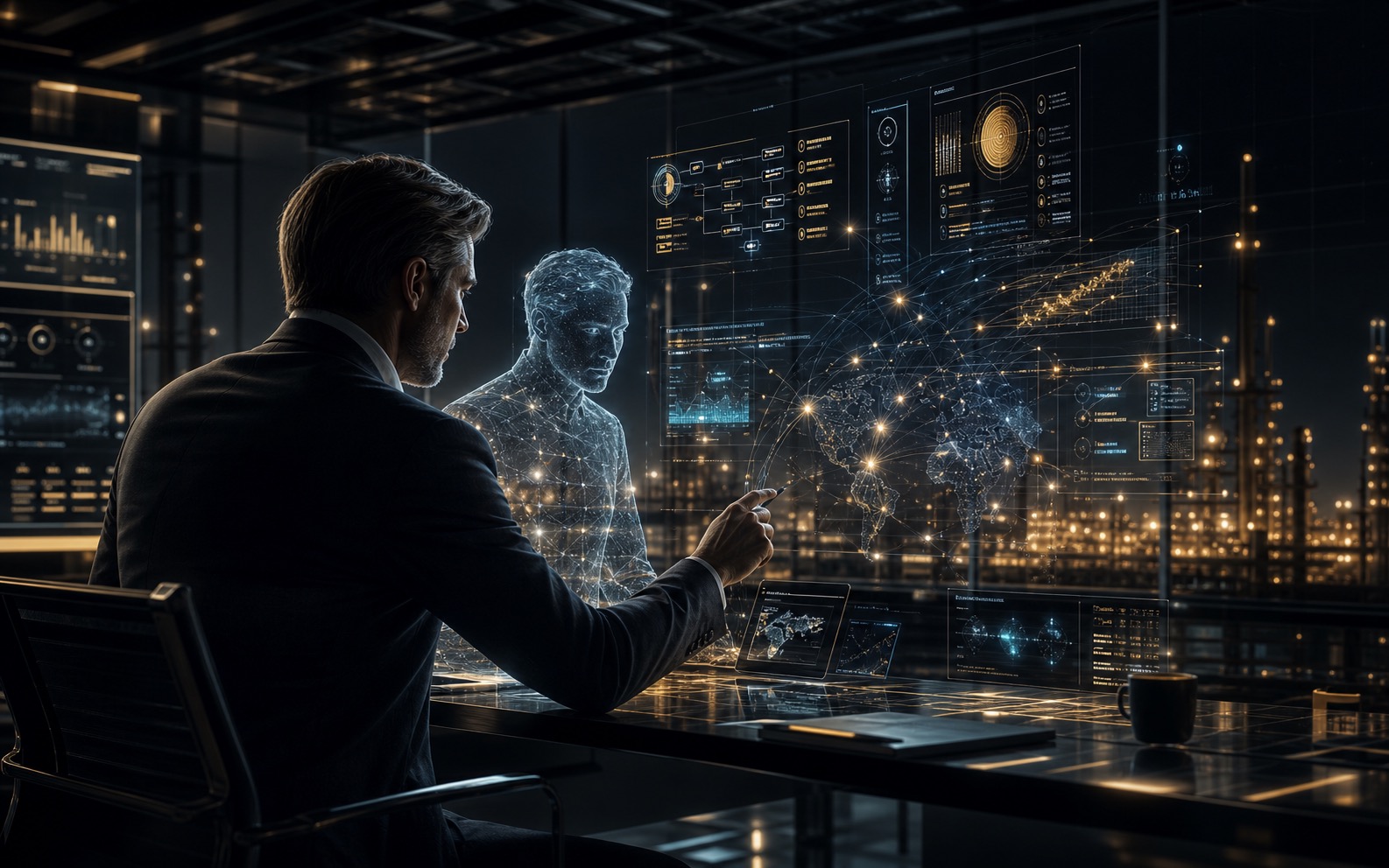 Cinematic Nordensol AI human and agent partnership command center